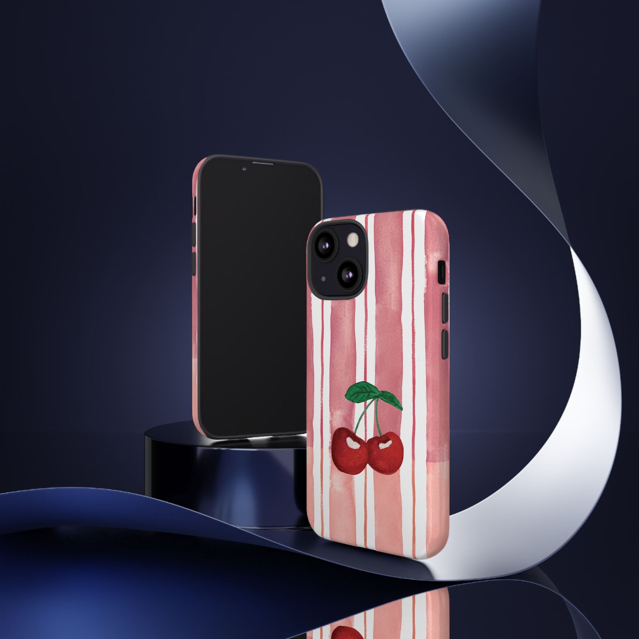Cherry Orchard Stripes Phone Case