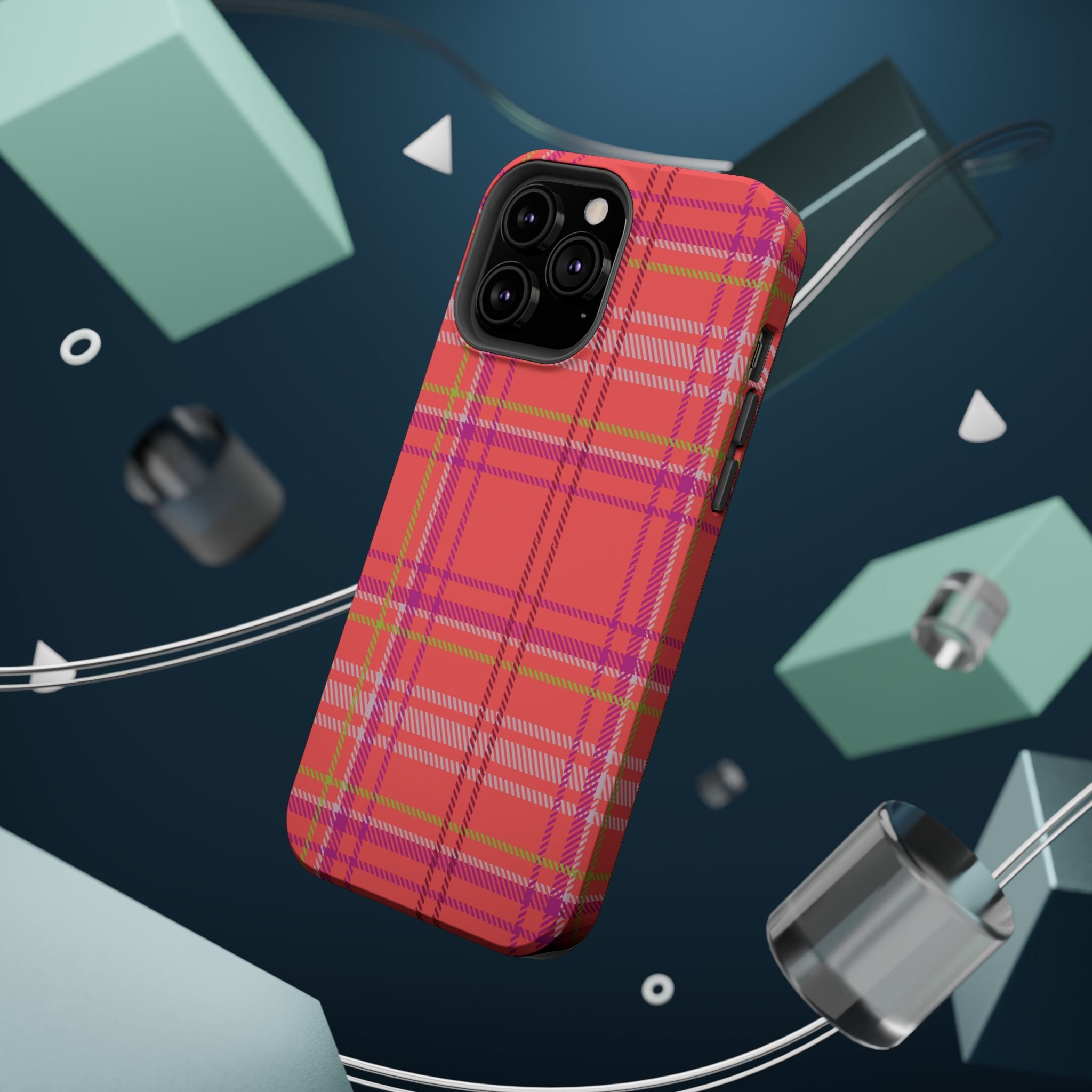 Golden Girl Plaid Magnetic Phone Case