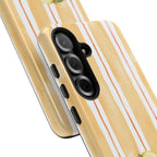 Lemon Orchard Stripes Phone Case