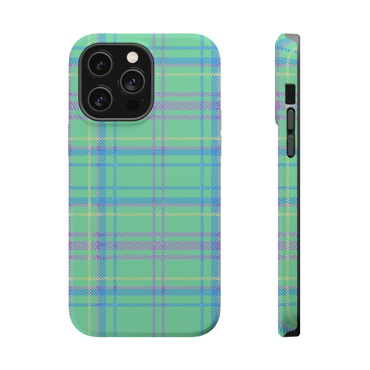 Fresh Energy Plaid Magnetic Phone Case