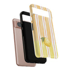 Lemon Orchard Stripes Phone Case