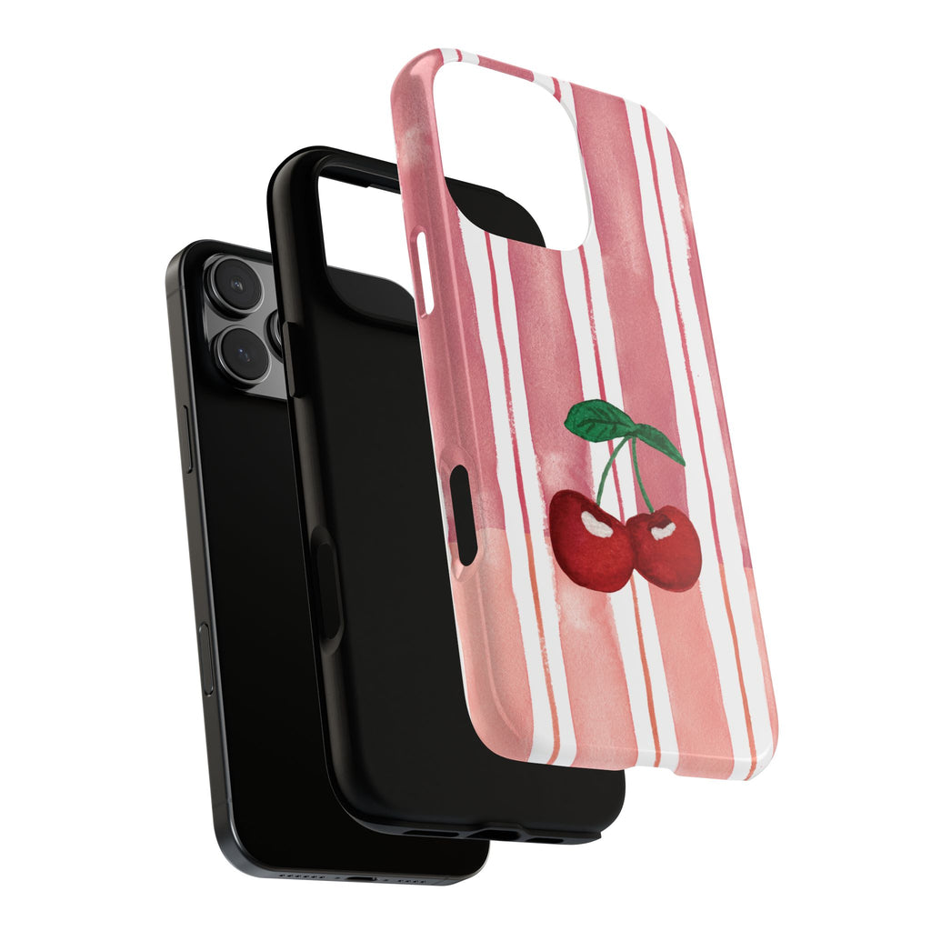 Cherry Orchard Stripes Phone Case