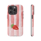 Strawberry Orchard Stripes Phone Case