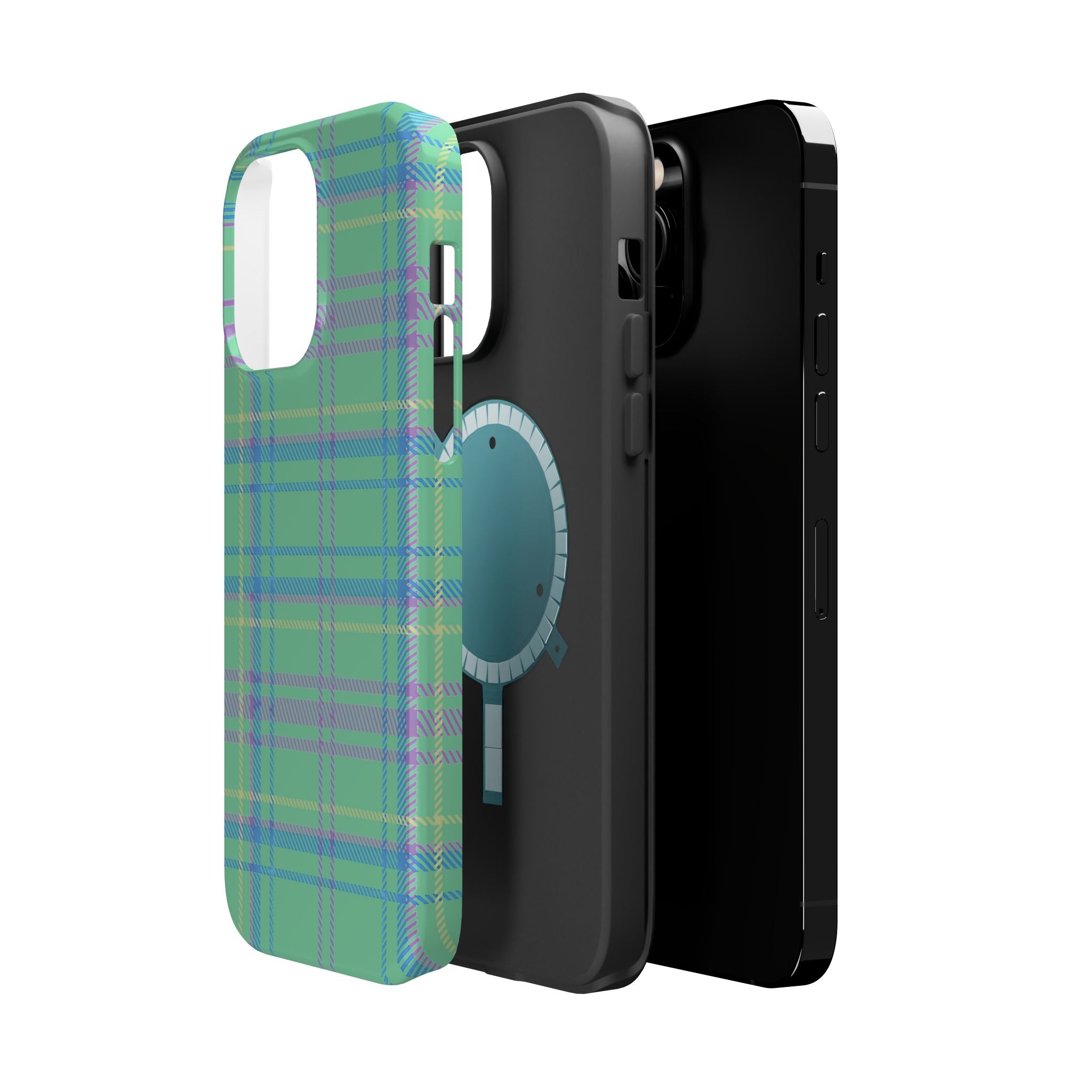 Fresh Energy Plaid Magnetic Phone Case