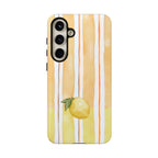 Lemon Orchard Stripes Phone Case