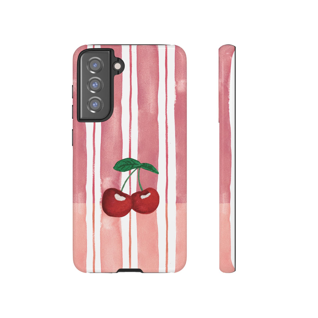 Cherry Orchard Stripes Phone Case
