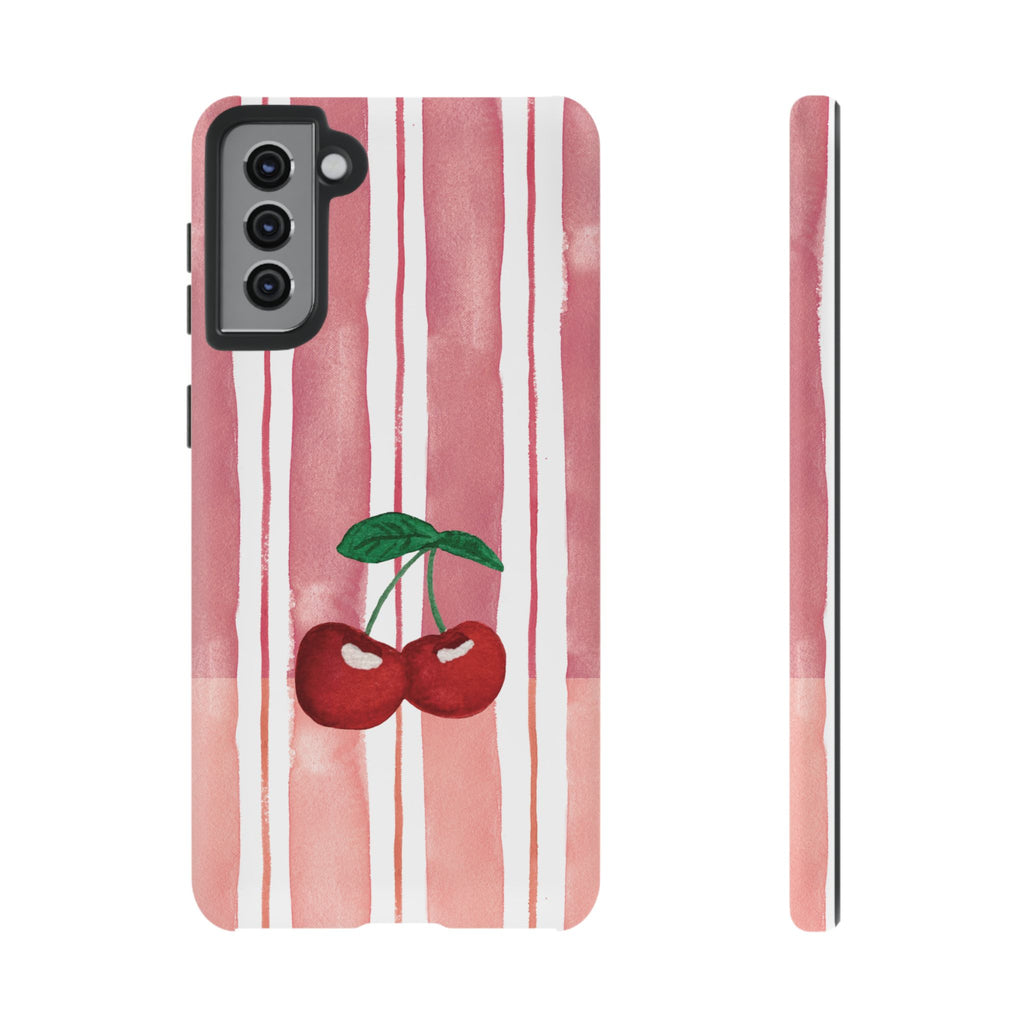 Cherry Orchard Stripes Phone Case
