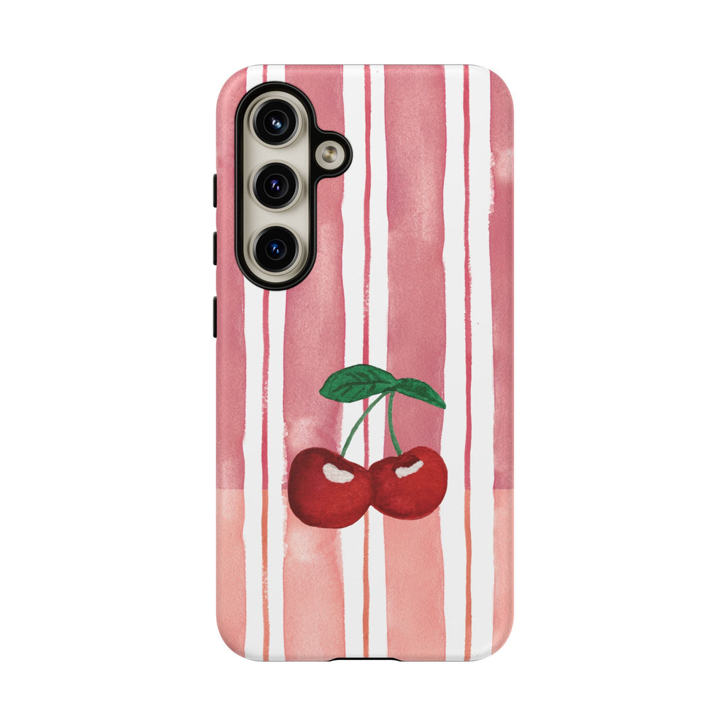 Cherry Orchard Stripes Phone Case