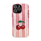 Cherry Orchard Stripes Phone Case