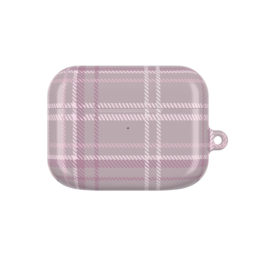 The Plaid Edit Mauve AirPod Case