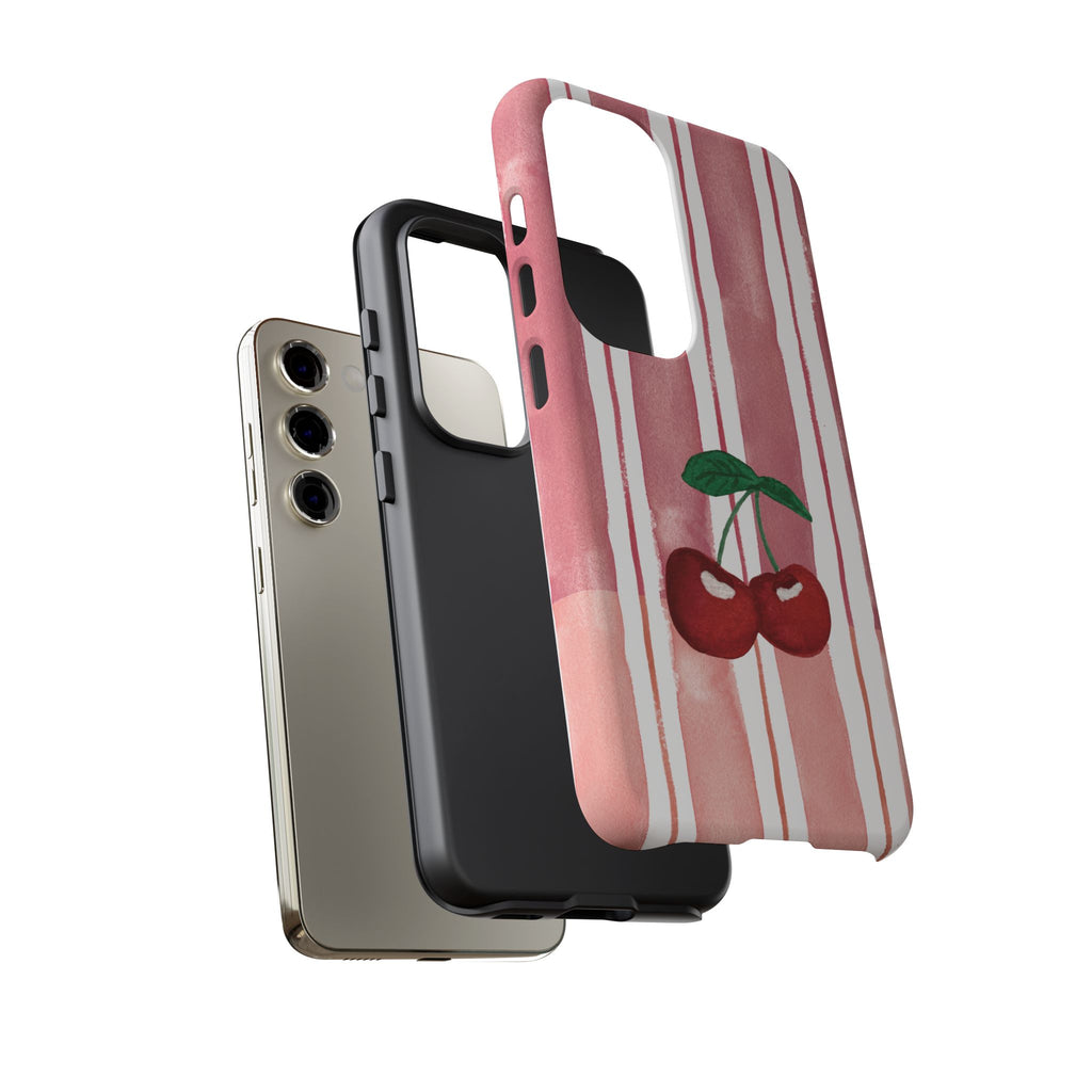 Cherry Orchard Stripes Phone Case