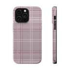 The Plaid Edit Mauve Phone Case