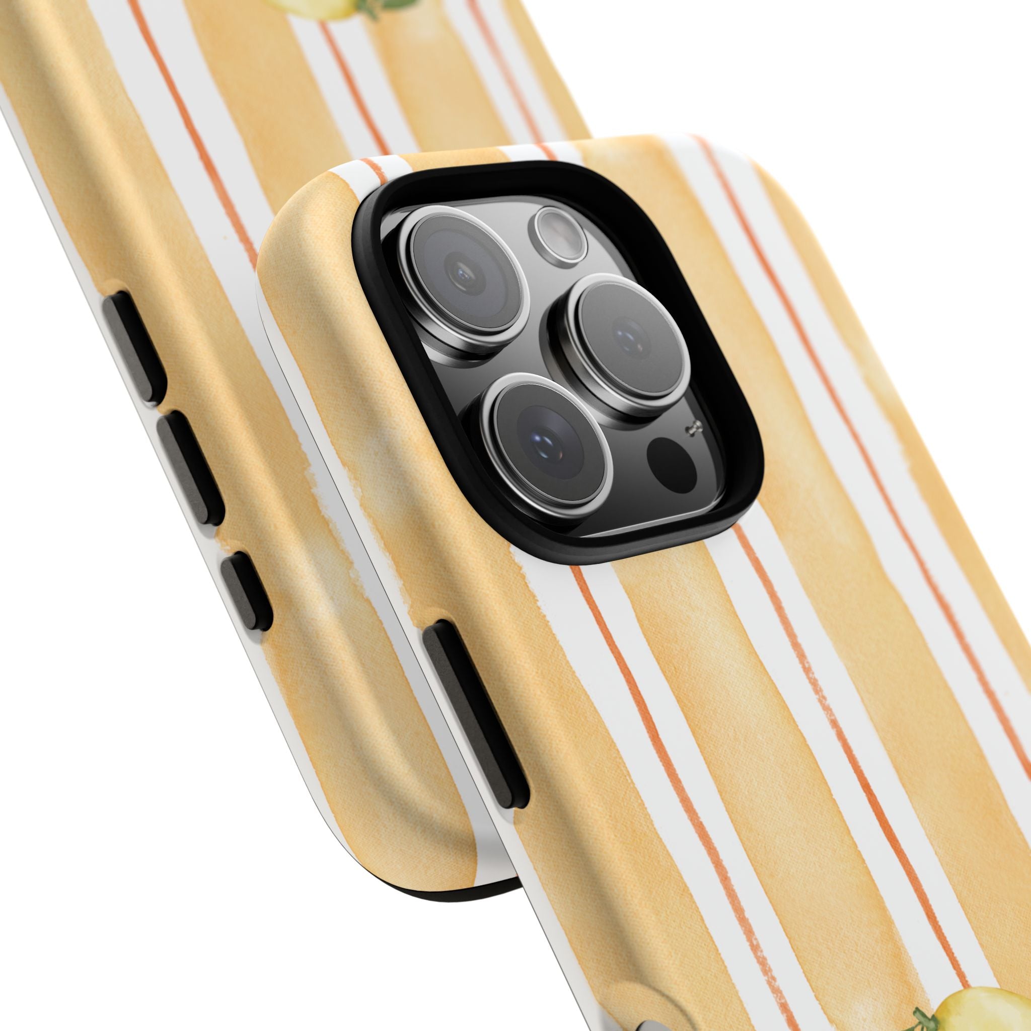 Lemon Orchard Stripes Phone Case