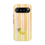 Lemon Orchard Stripes Phone Case