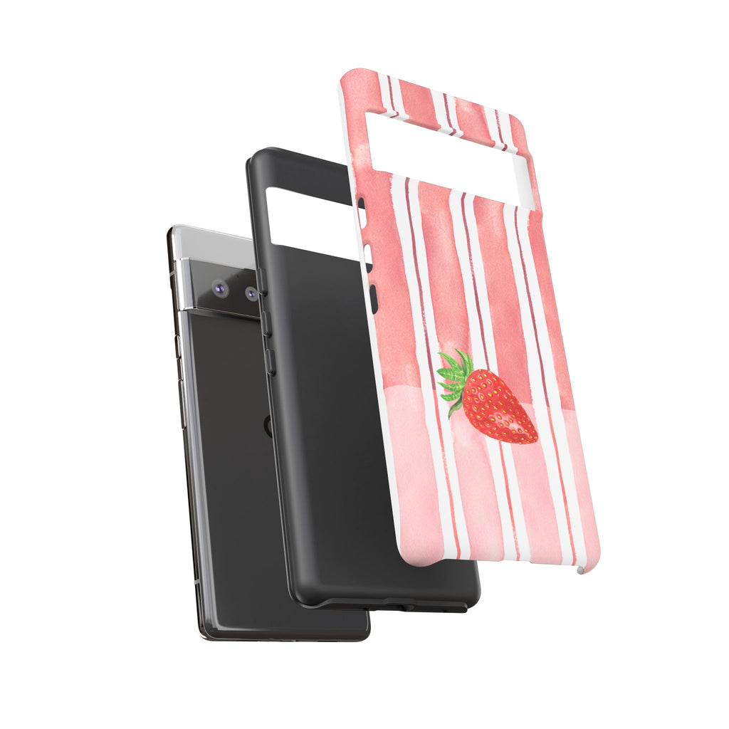 Strawberry Orchard Stripes Phone Case