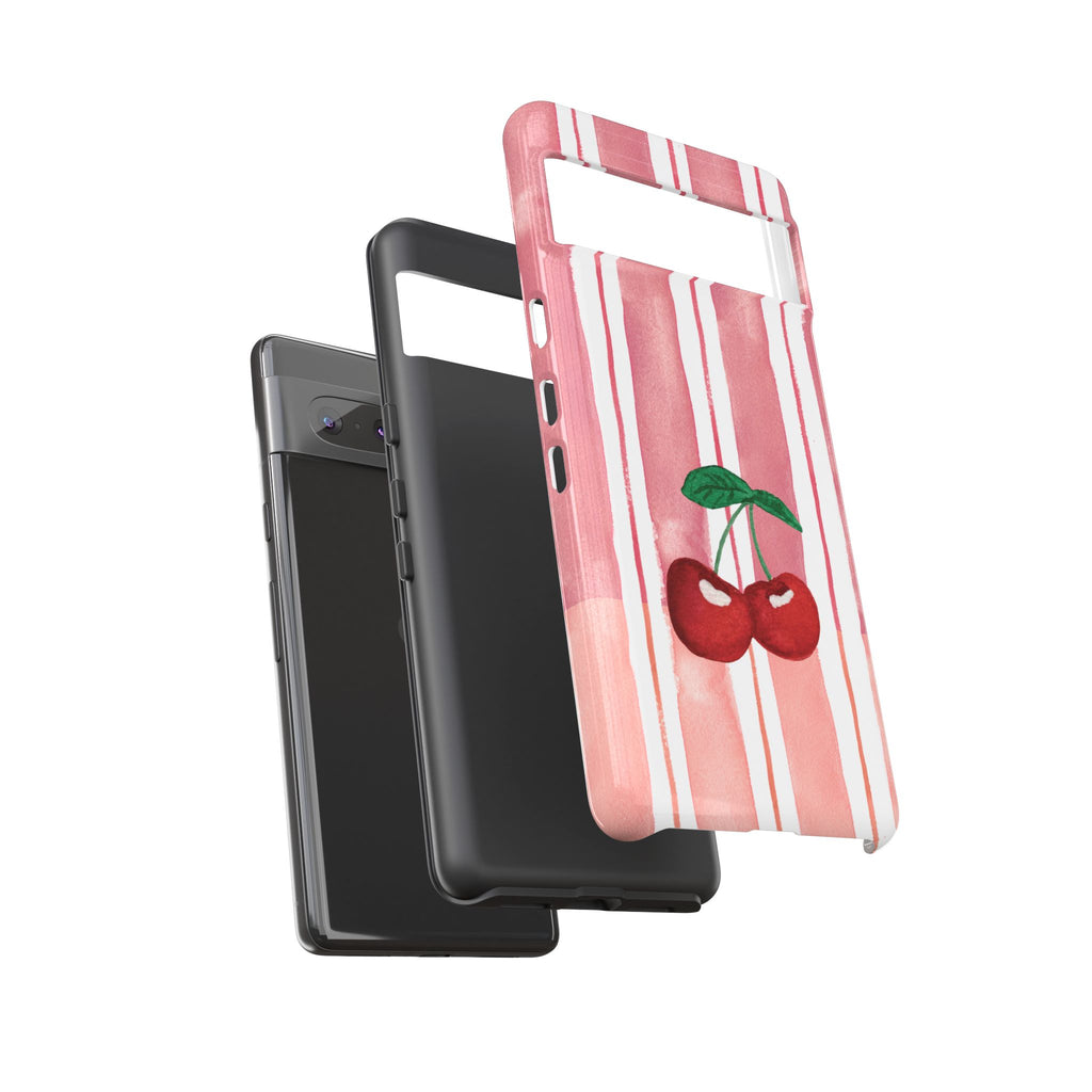 Cherry Orchard Stripes Phone Case