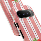 Strawberry Orchard Stripes Phone Case