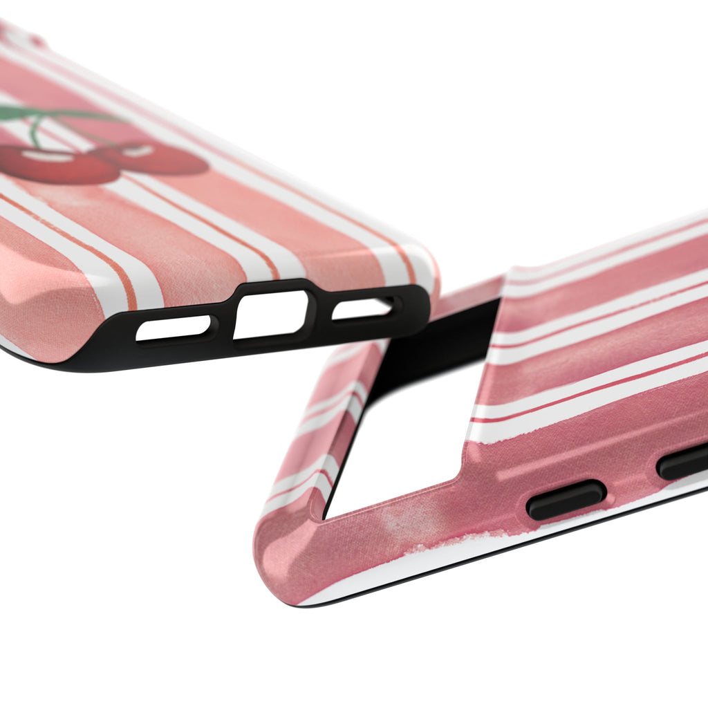 Cherry Orchard Stripes Phone Case