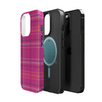 Berry Crush Plaid Magnetic Phone Case