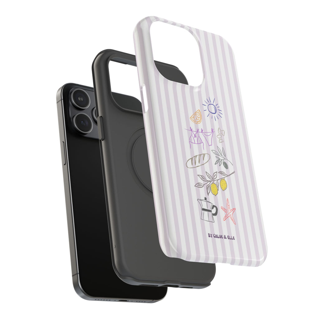 Amalfi Dreaming Petunia Phone Case