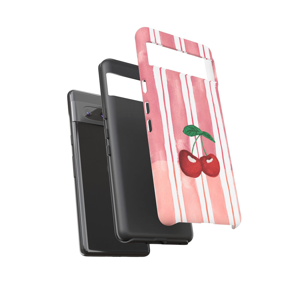 Cherry Orchard Stripes Phone Case