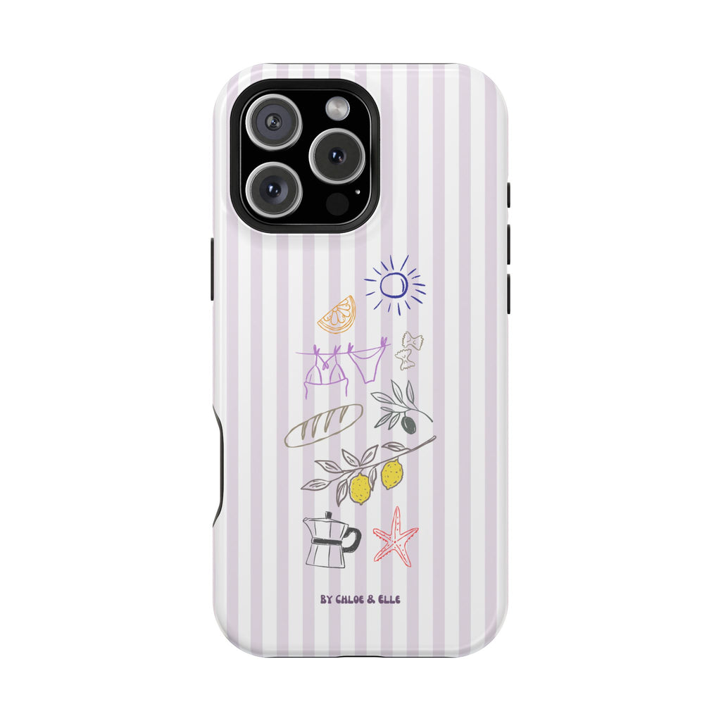 Amalfi Dreaming Petunia Phone Case