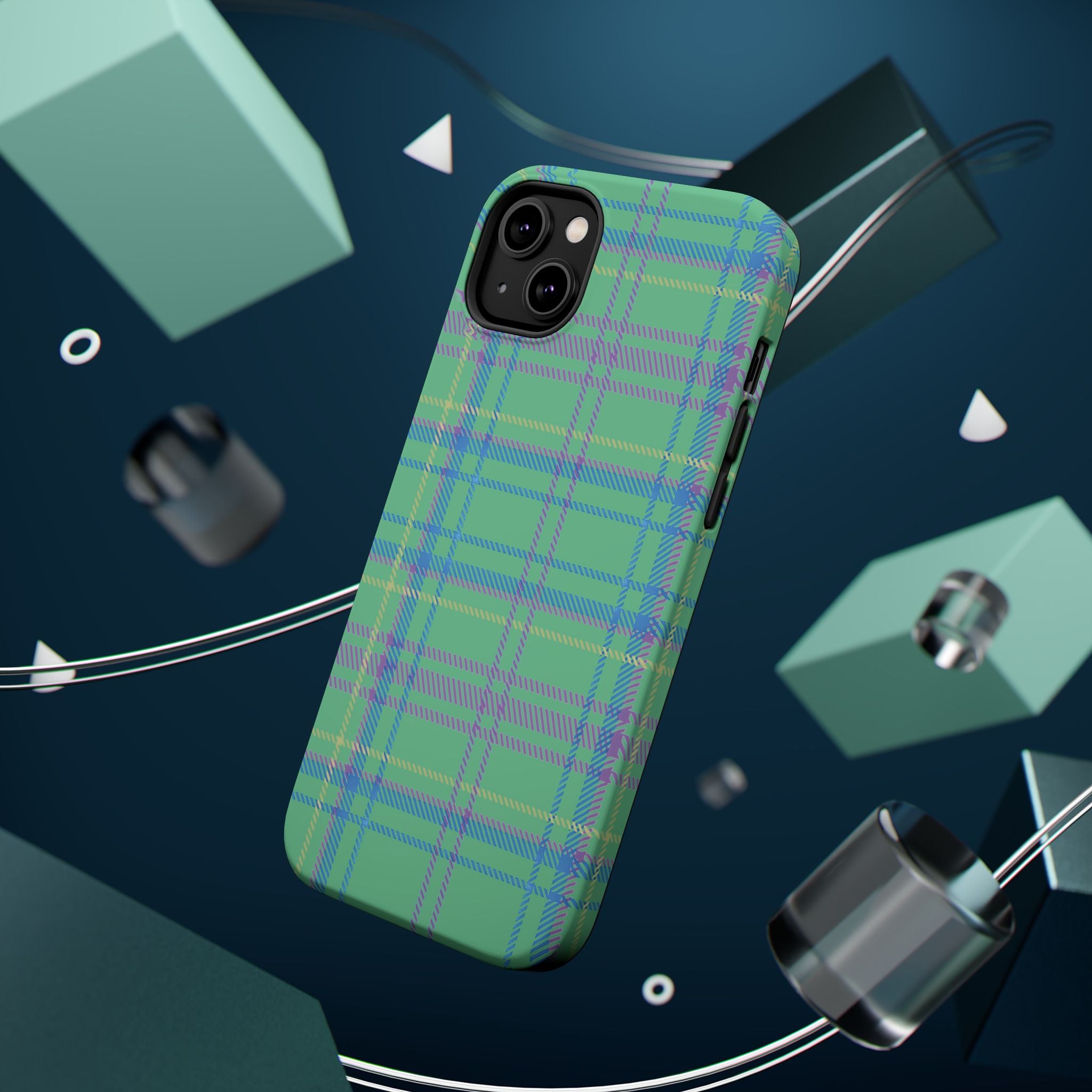 Fresh Energy Plaid Magnetic Phone Case