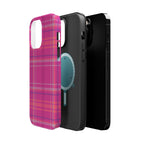 Berry Crush Plaid Magnetic Phone Case