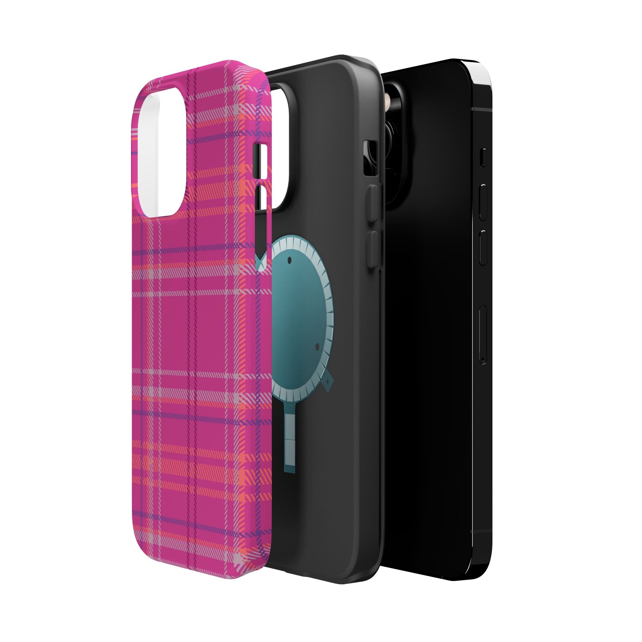 Berry Crush Plaid Magnetic Phone Case