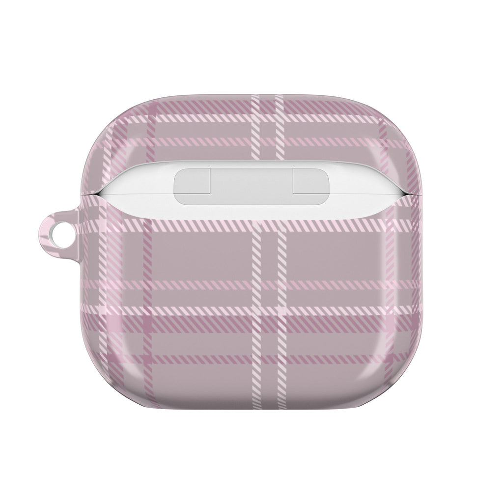 The Plaid Edit Mauve AirPod Case