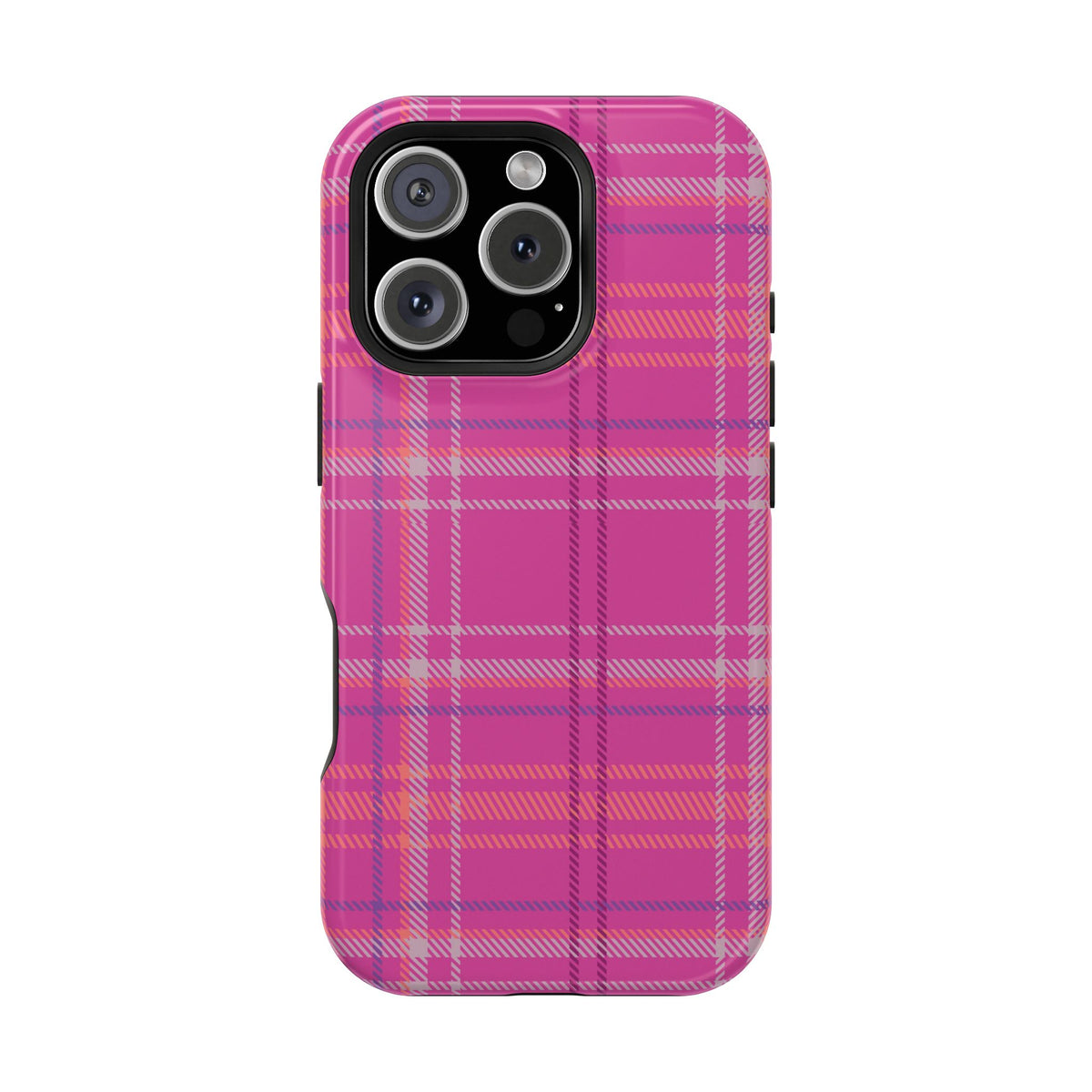 Berry Crush Plaid Magnetic Phone Case