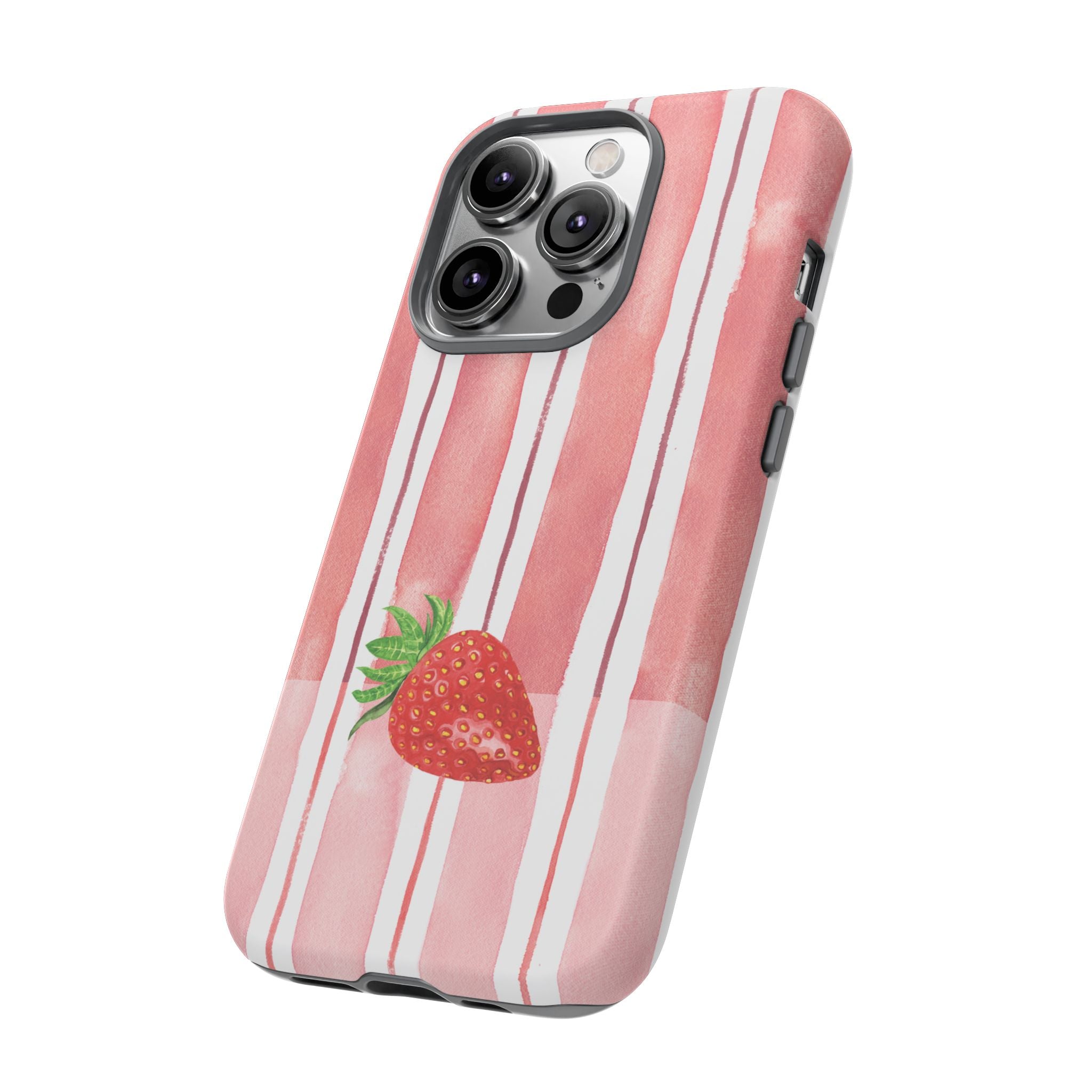 Strawberry Orchard Stripes Phone Case