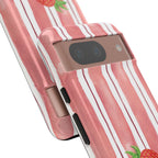 Strawberry Orchard Stripes Phone Case