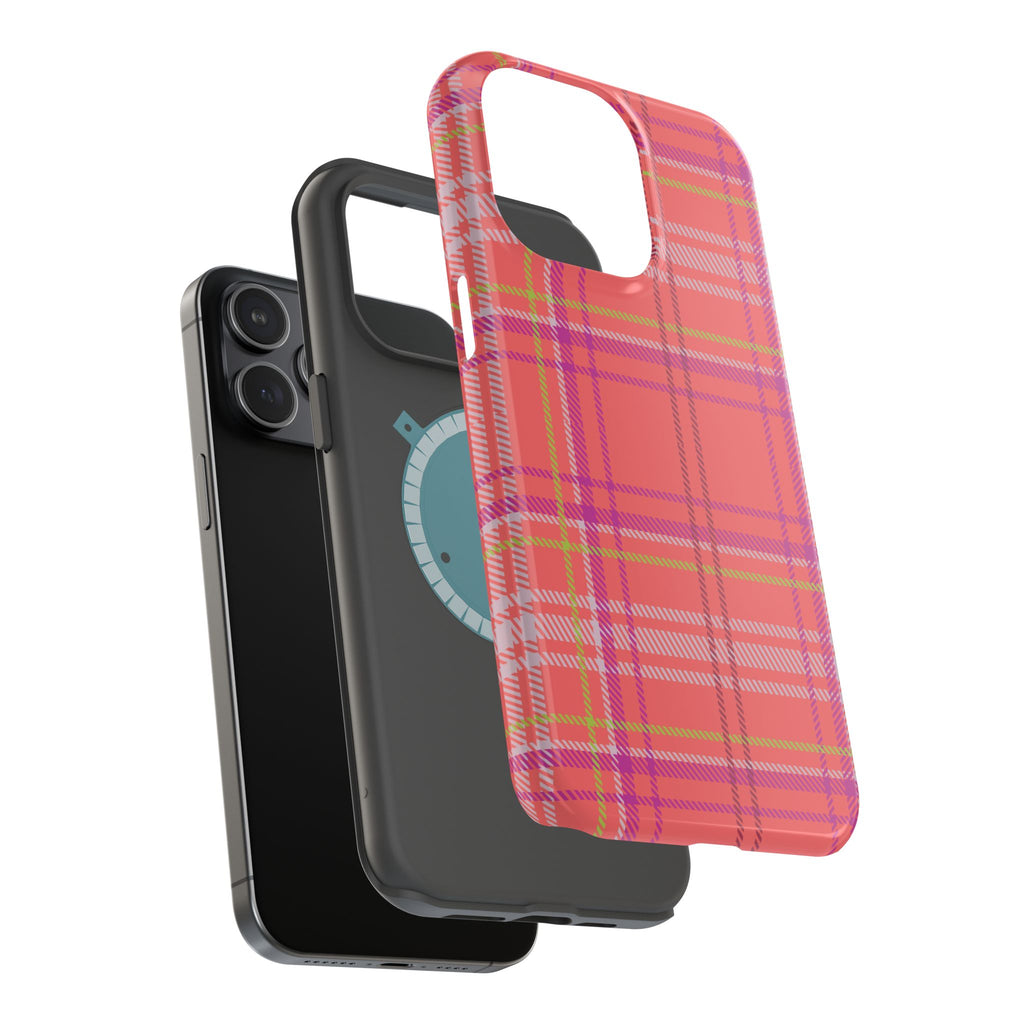 Golden Girl Plaid Magnetic Phone Case