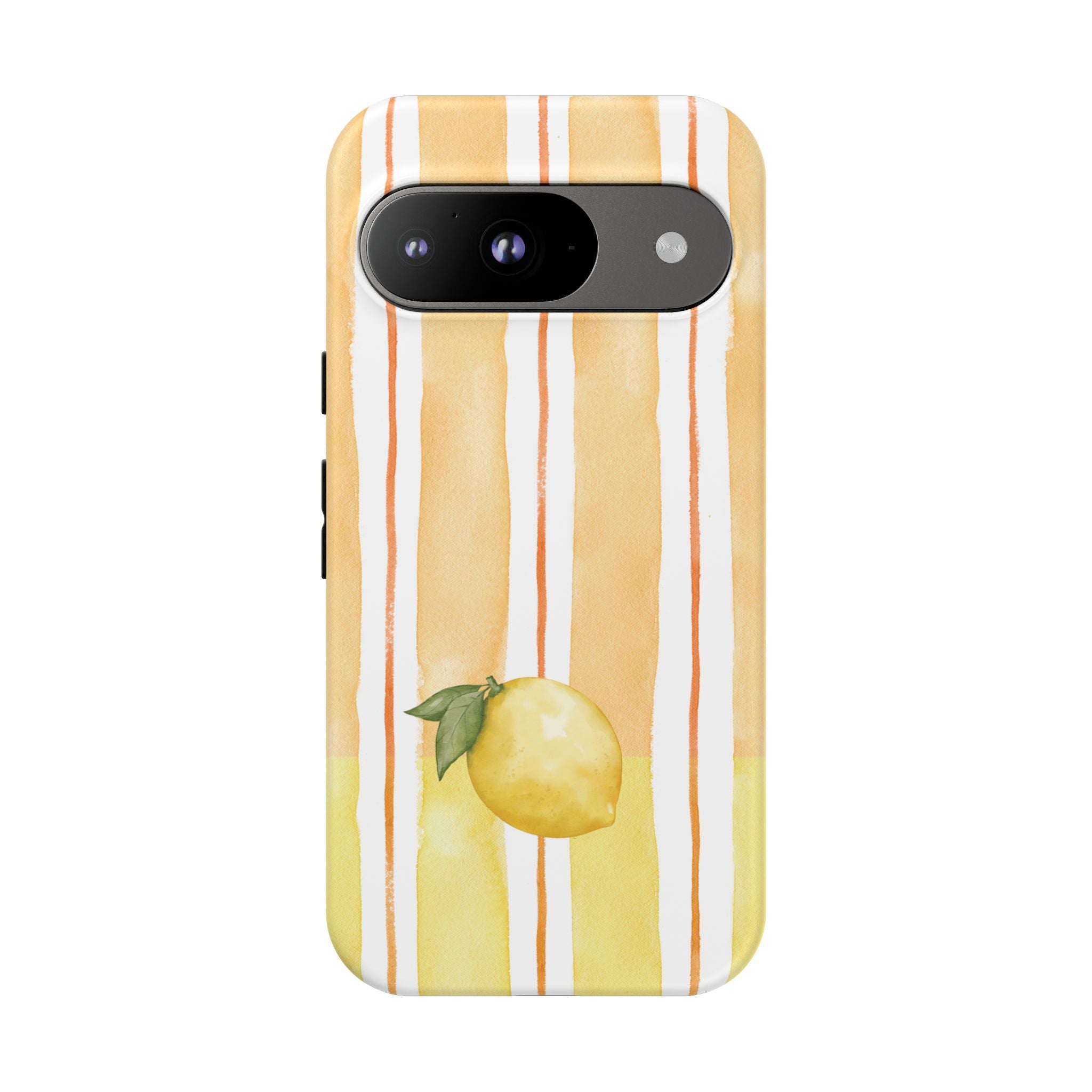 Lemon Orchard Stripes Phone Case