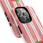 Strawberry Orchard Stripes Phone Case