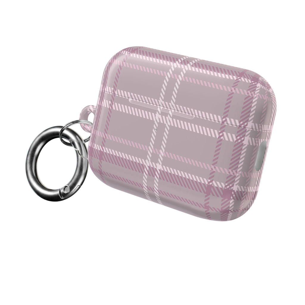 The Plaid Edit Mauve AirPod Case
