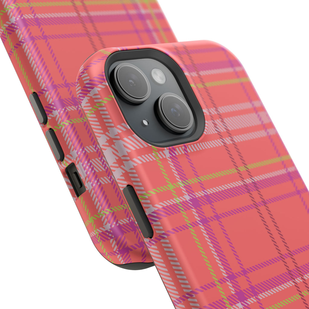 Golden Girl Plaid Magnetic Phone Case