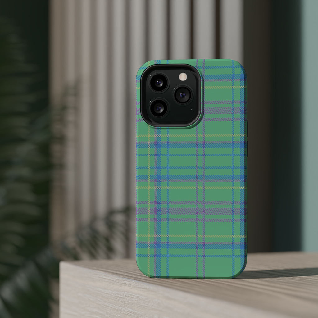 Fresh Energy Plaid Magnetic Phone Case