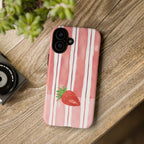 Strawberry Orchard Stripes Phone Case