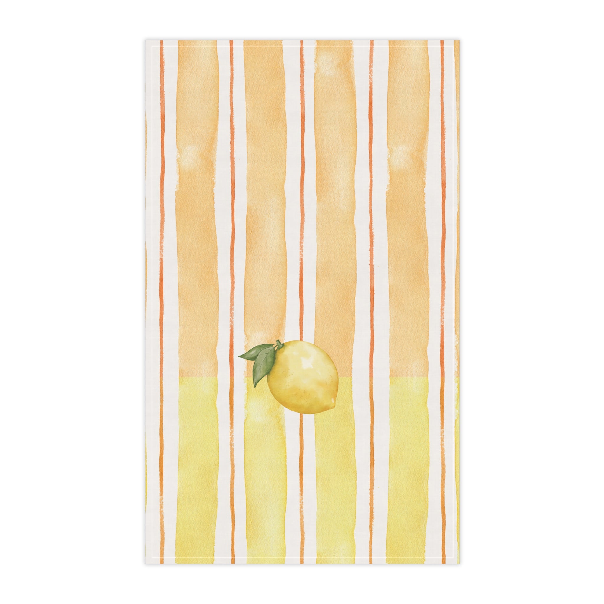 Lemon Orchard Striped Striped Tea Towel