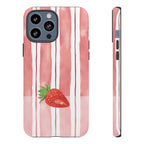 Strawberry Orchard Stripes Phone Case