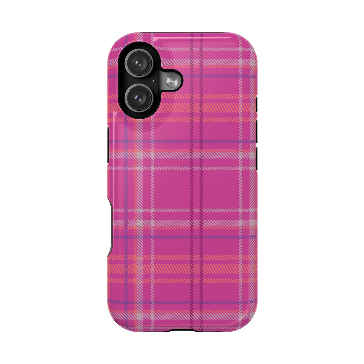 Berry Crush Plaid Magnetic Phone Case