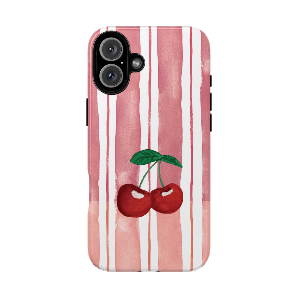 Cherry Orchard Stripes Phone Case