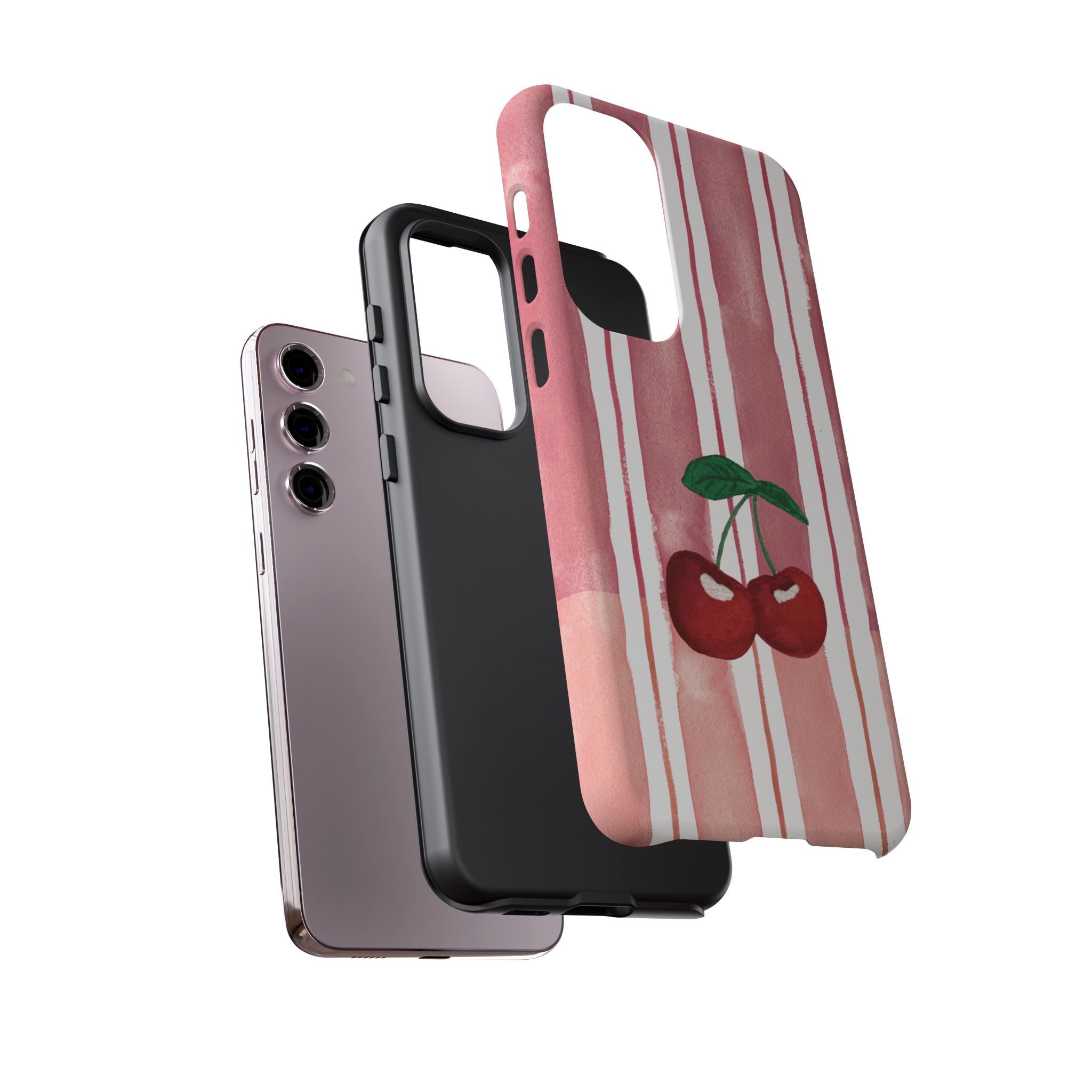 Cherry Orchard Stripes Phone Case