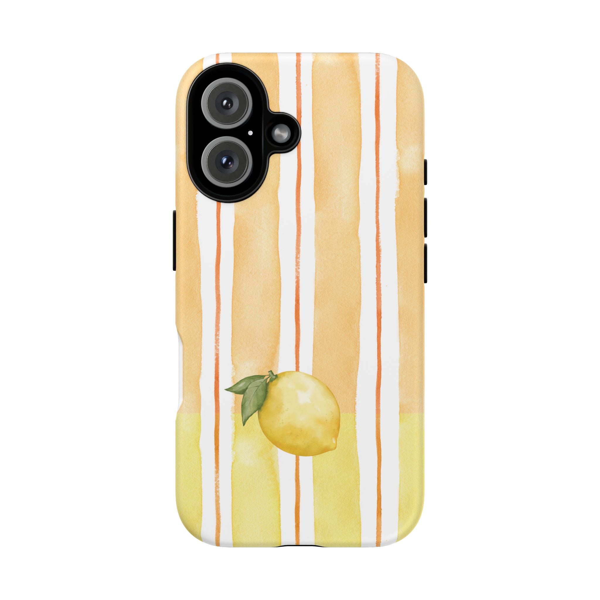 Lemon Orchard Stripes Phone Case