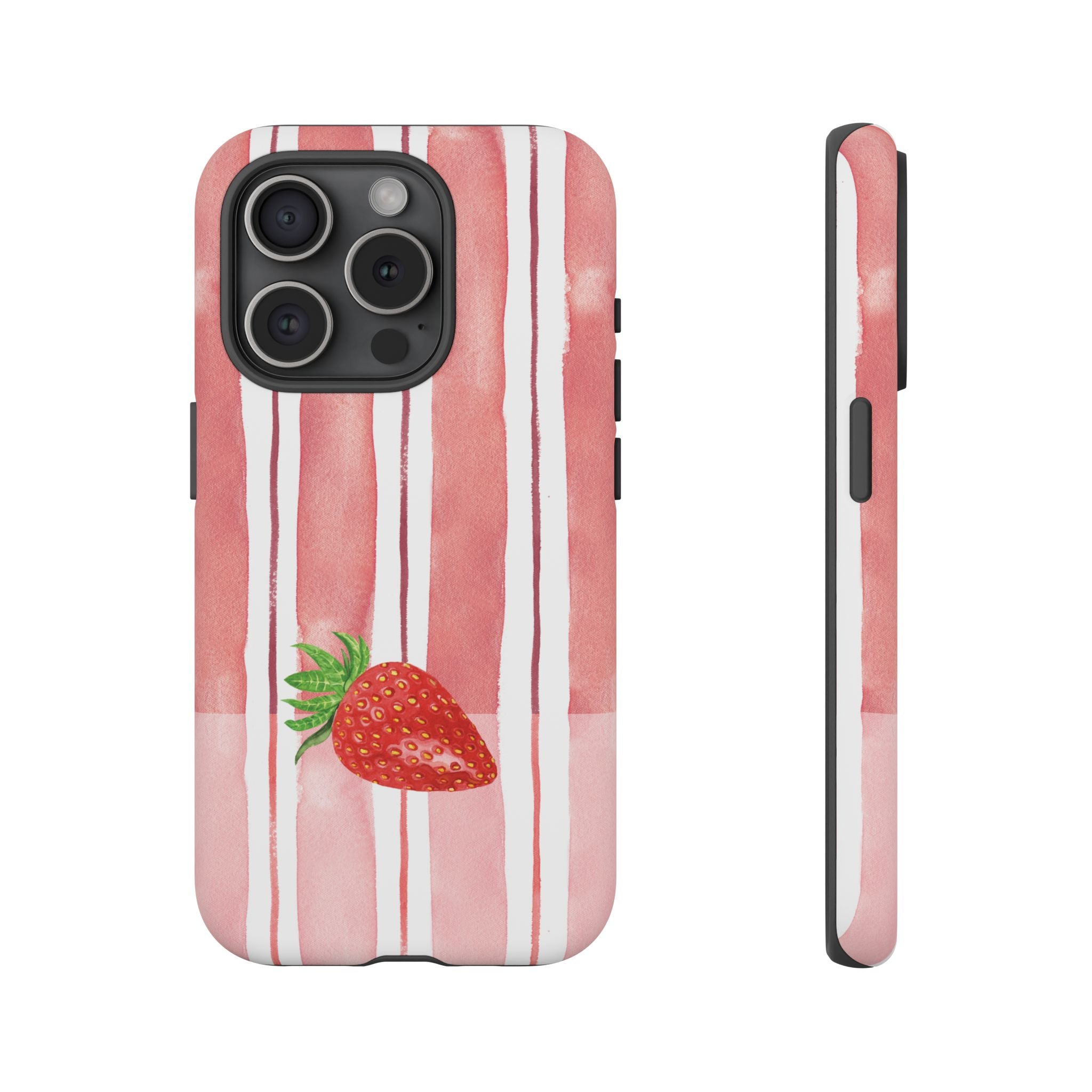 Strawberry Orchard Stripes Phone Case