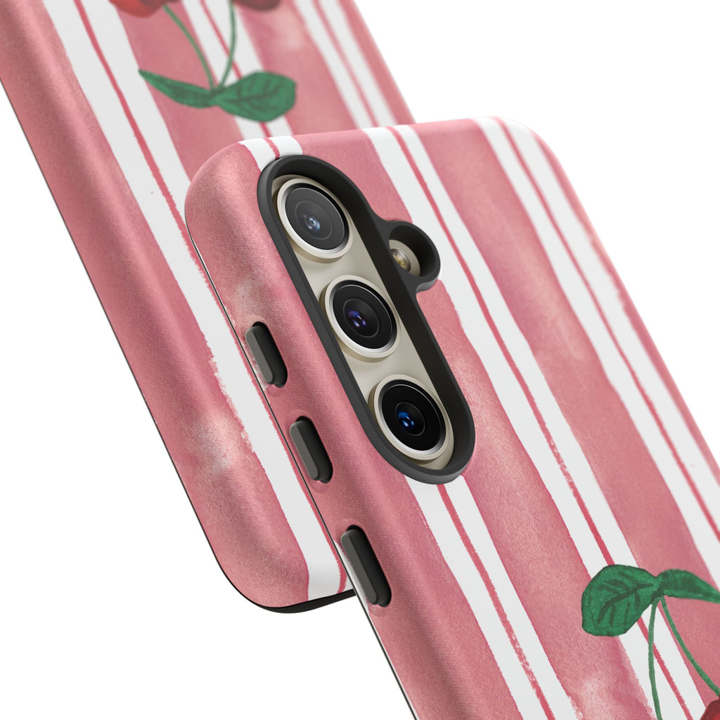 Cherry Orchard Stripes Phone Case