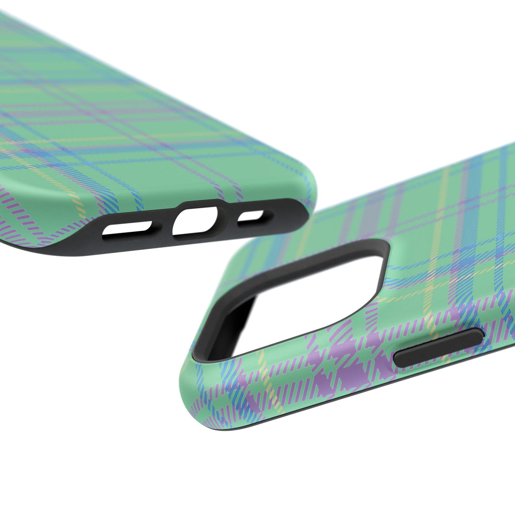 Fresh Energy Plaid Magnetic Phone Case
