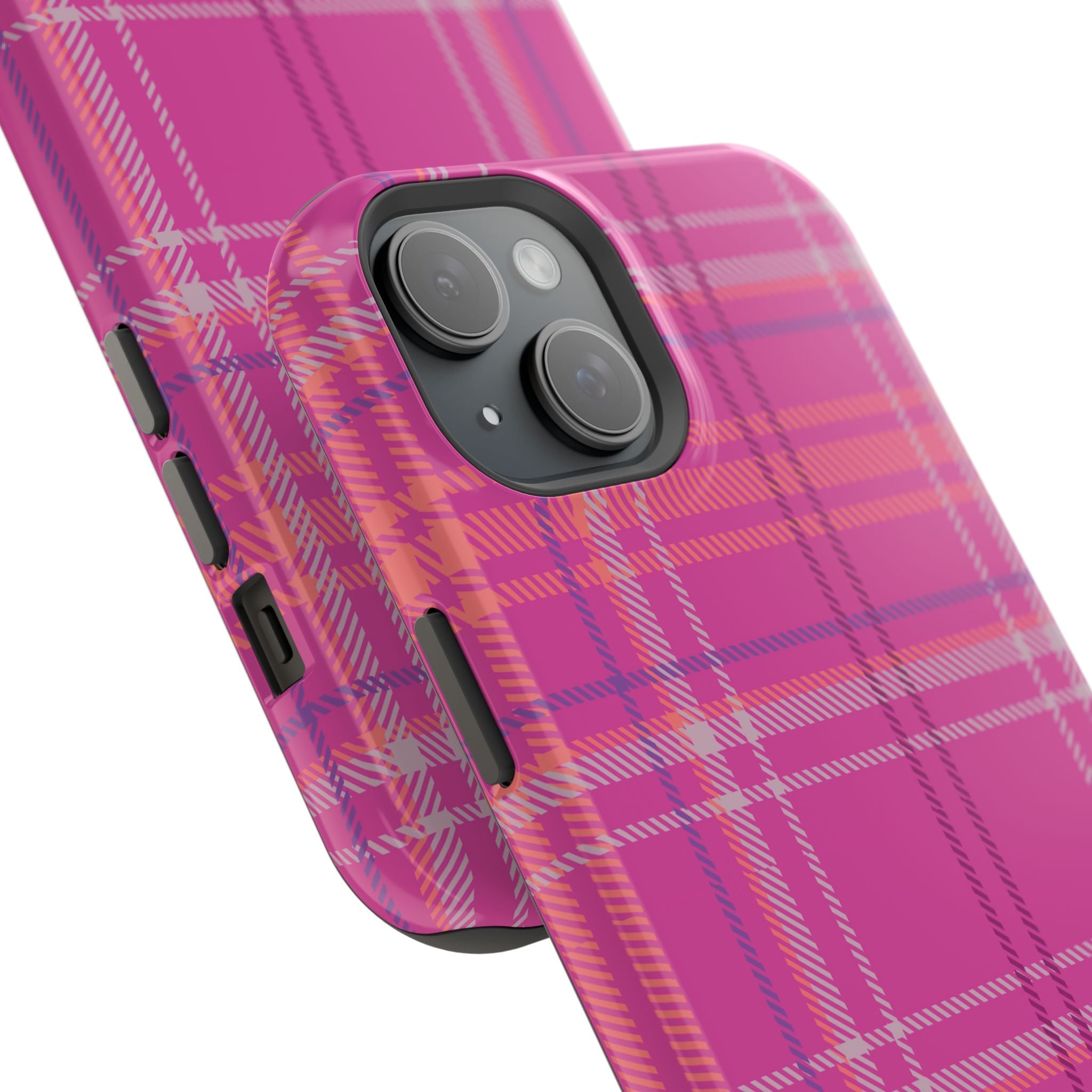 Berry Crush Plaid Magnetic Phone Case